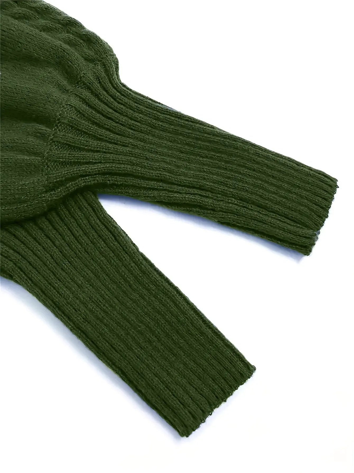 Women's Cable Knit Half Collar Sweater For Layering-Women's Sweaters-Bellmaren-Navy-S-My Store