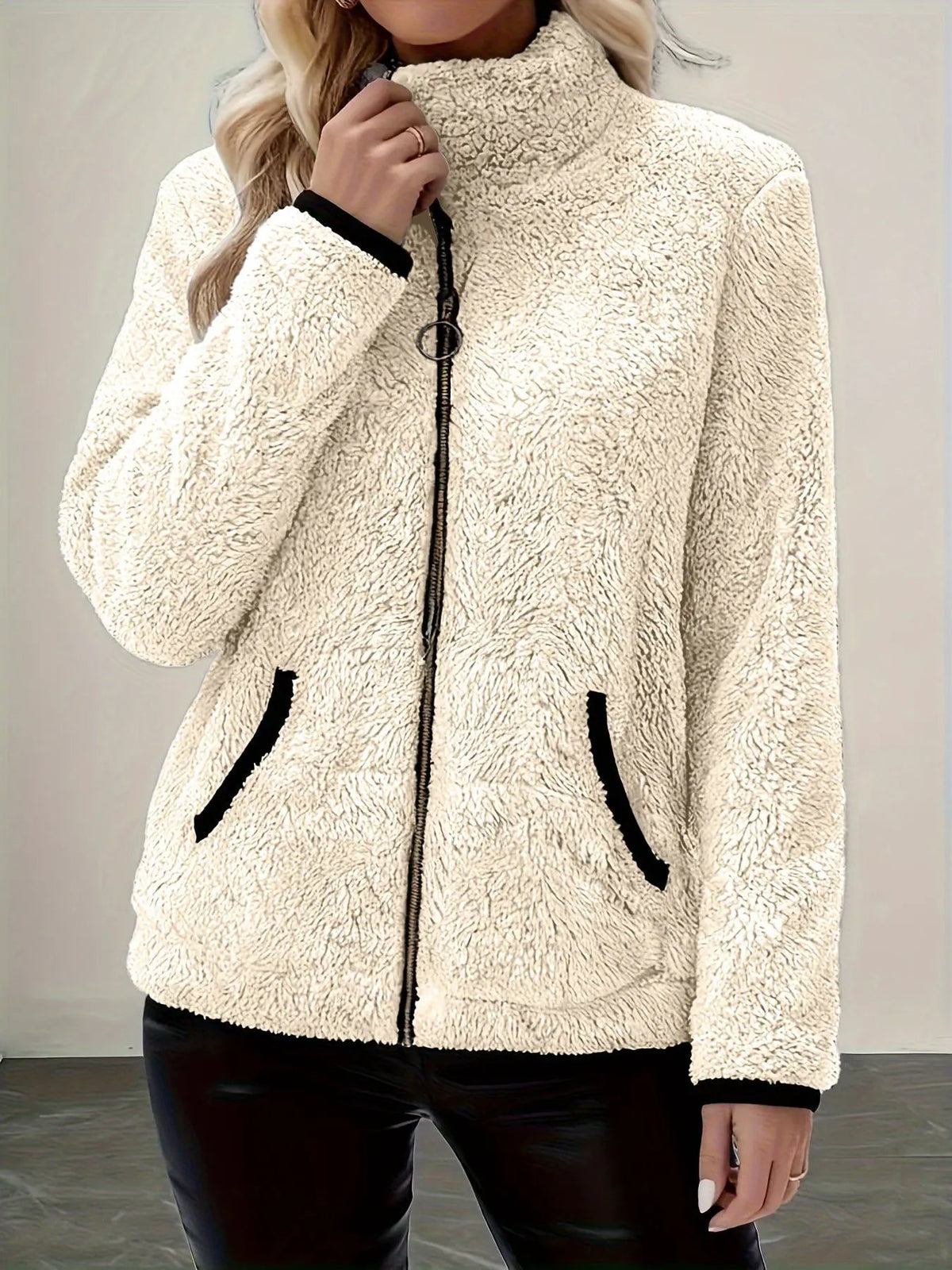 Simone | Cozy Zip-Up Jacket by My Store