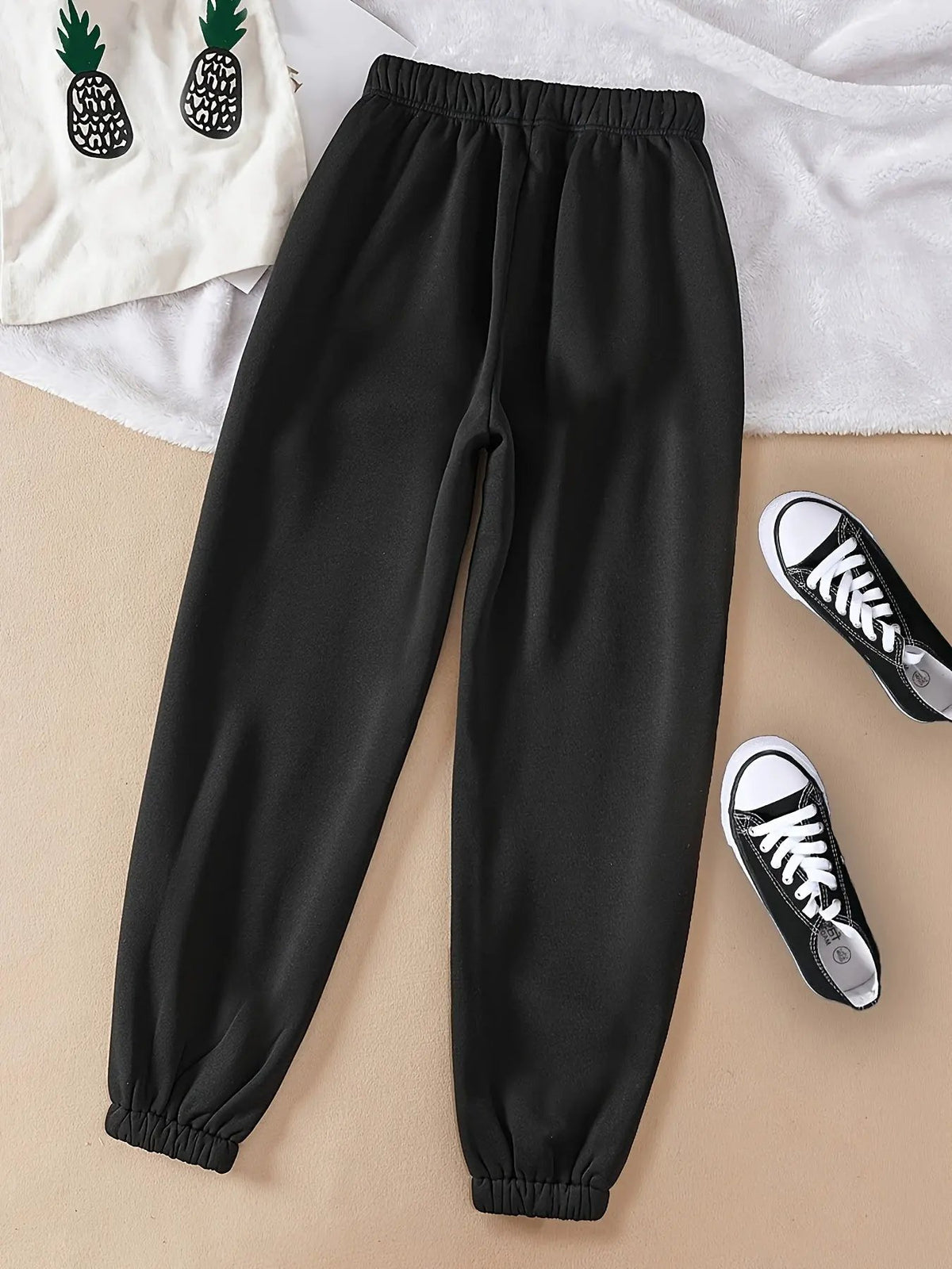 Women's Relaxed Drawstring Joggers with Cuffed Hem-Women's Joggers-Bellmaren-Light Grey-XS-My Store