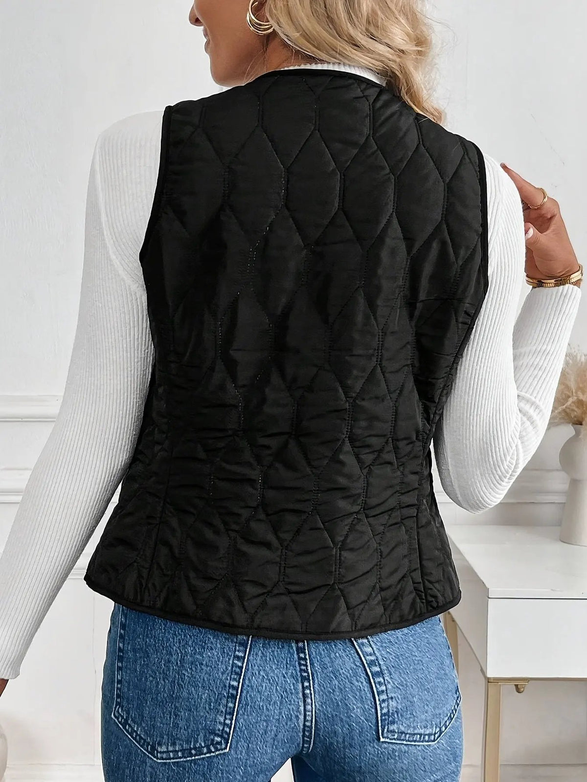Kendra | Reversible Quilted Vest by My Store
