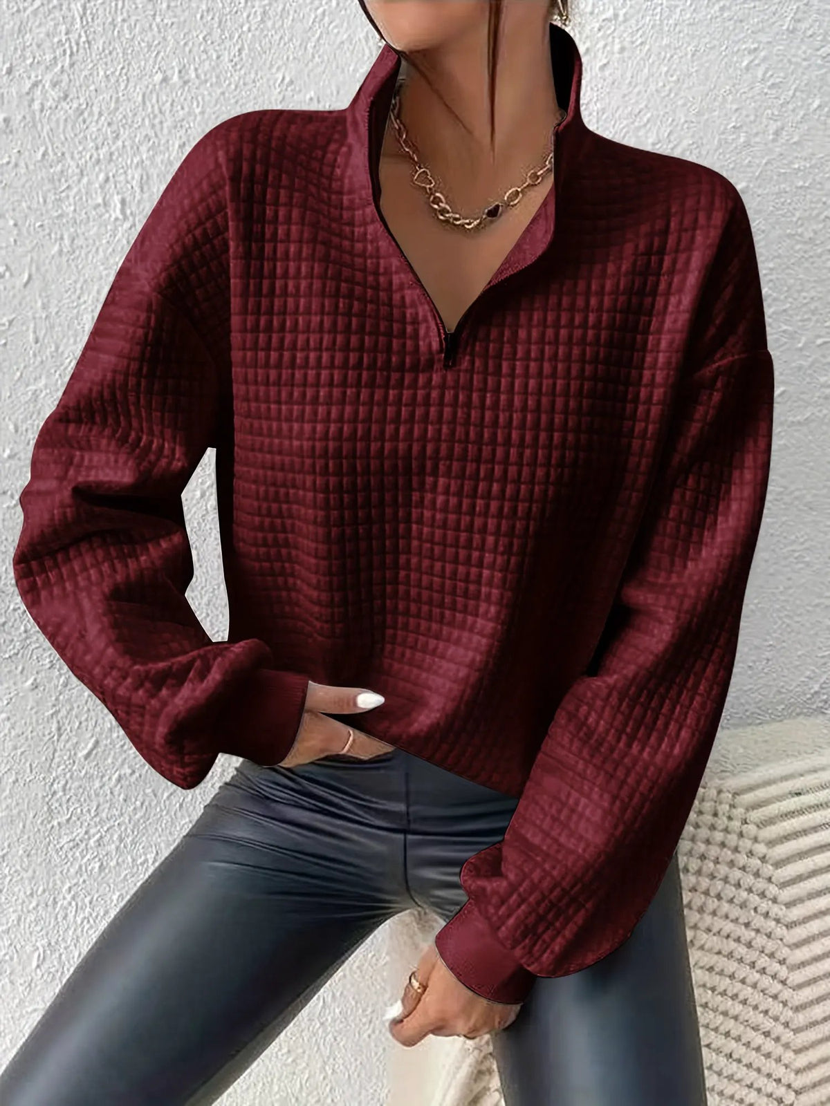 Susanna | Relaxed Quarter-Zip Pullover by My Store