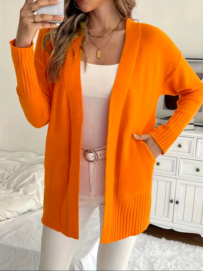 Deanna | Relaxed Open-Front Cardigan by My Store