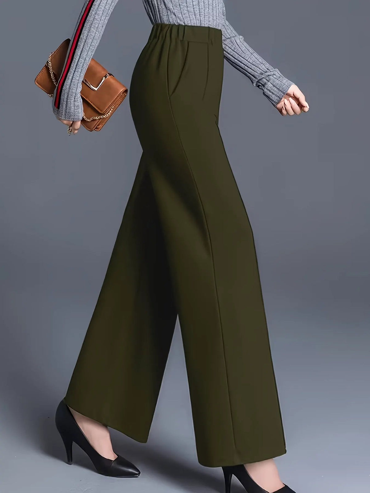 Claudia | High-Waisted Wide-Leg Pants by My Store