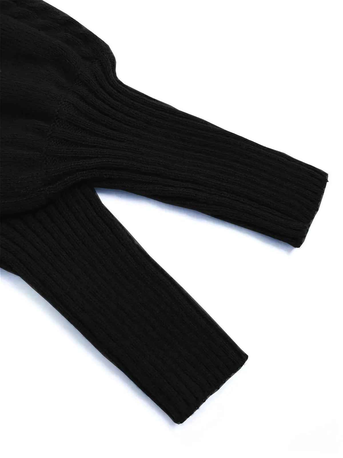 Women's Cable Knit Half Collar Sweater For Layering-Women's Sweaters-Bellmaren-Navy-S-My Store