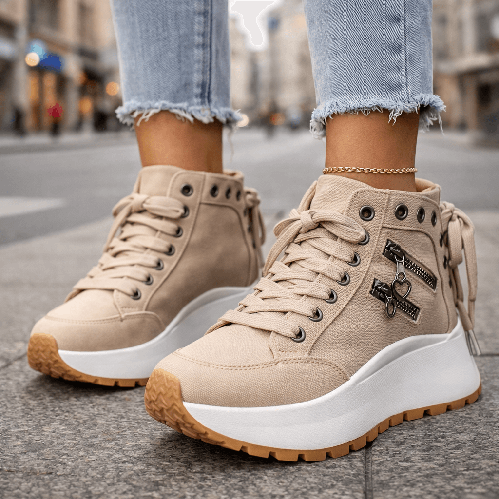 Saylor | Premium High Cut Lace Shoes by Bellmaren