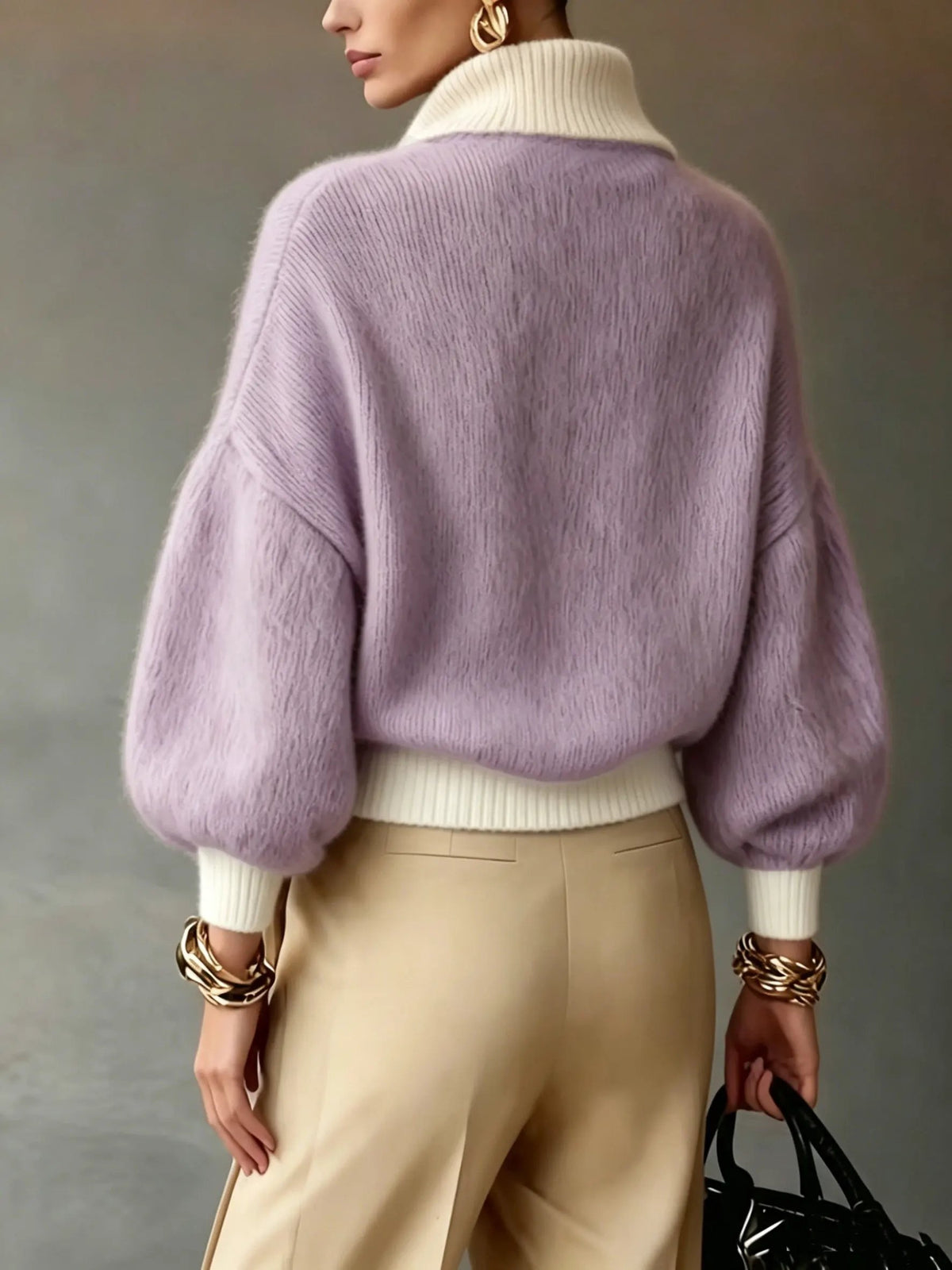 Cecily | Relaxed Half-Zip Sweater by My Store