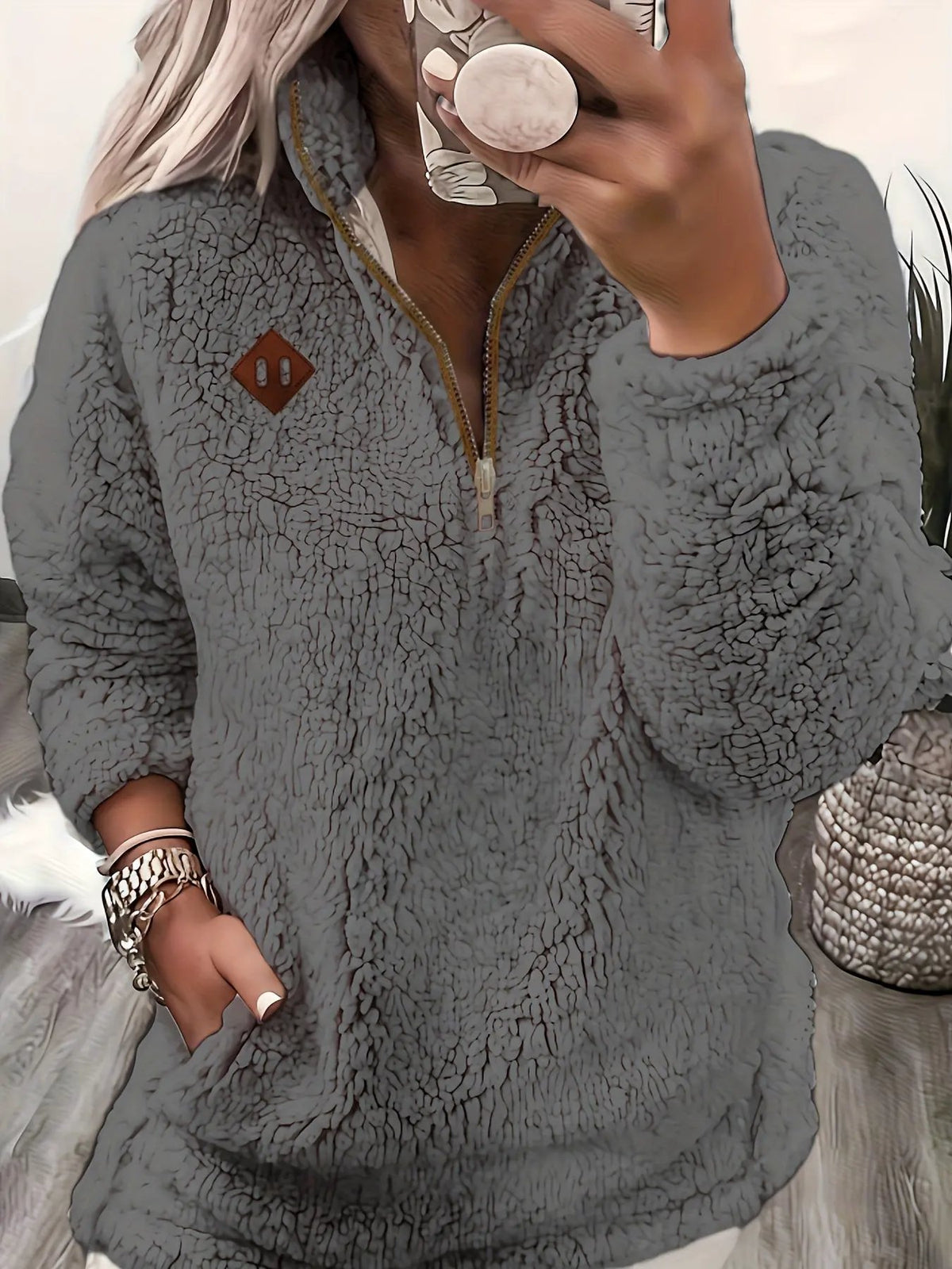 Renee | Cozy Half-Zip Pullover by My Store
