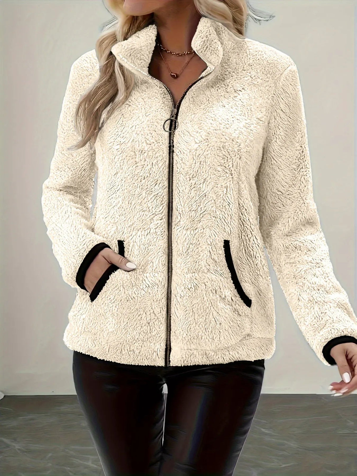 Simone | Cozy Zip-Up Jacket by My Store
