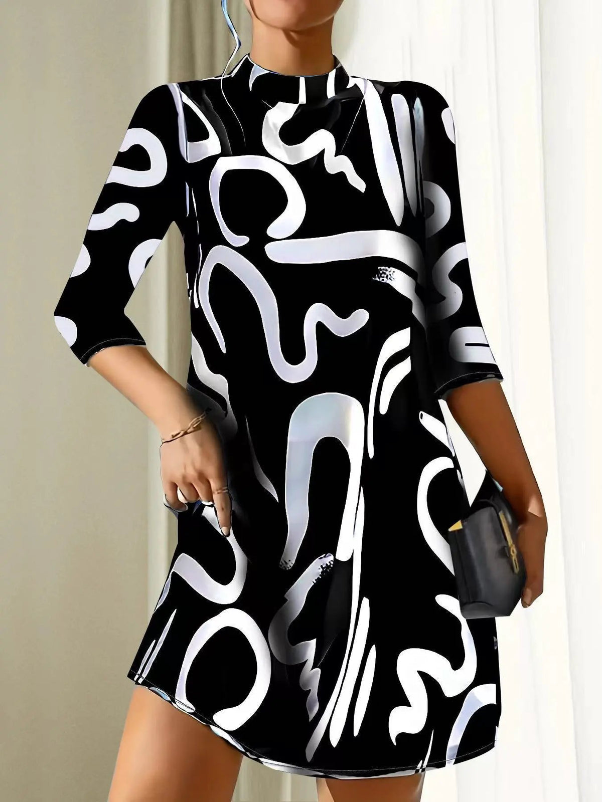 Jessica | Elegant Round Neck Dress by Bellmaren