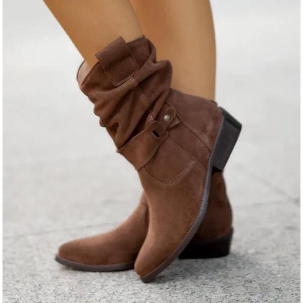 Marlowe | Slouchy Mid-Calf Boots by My Store
