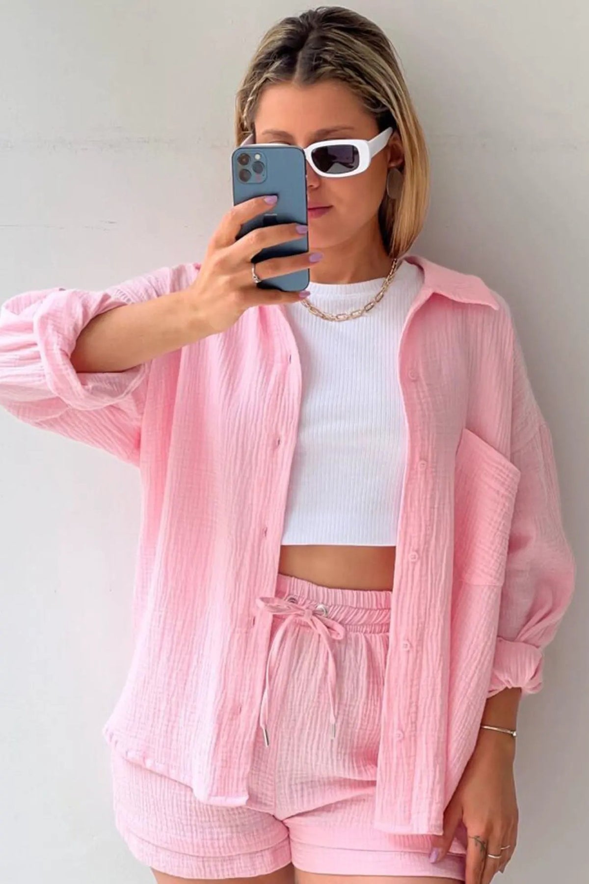 Aurora | Stylish Cardigan and Short Set by My Store