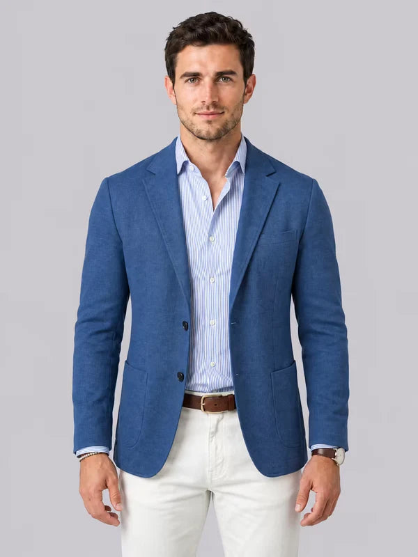 Men's Knit Blazer – Smart Casual Tailored Style