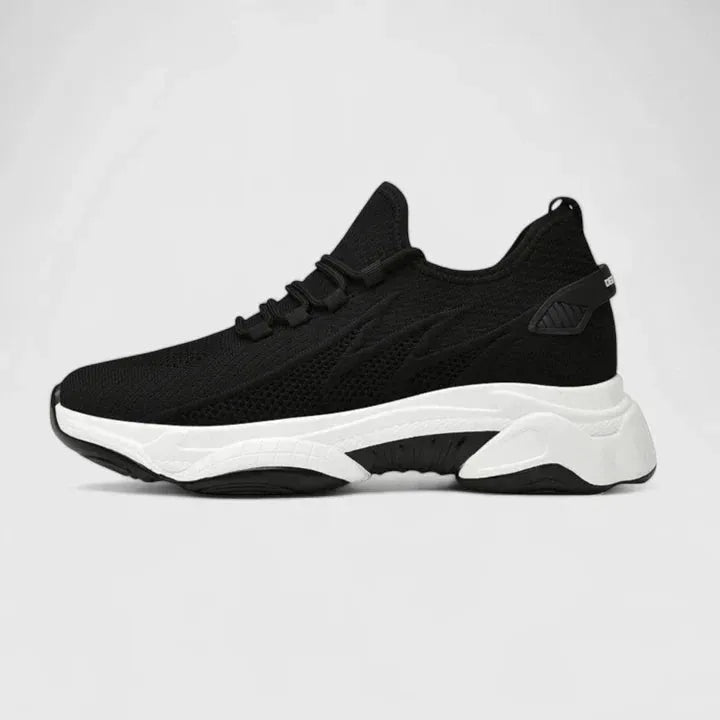 Women's Cushioned Comfort Trainers for Everyday Wear-Women's Sneakers-Bellmaren-Black-3-My Store
