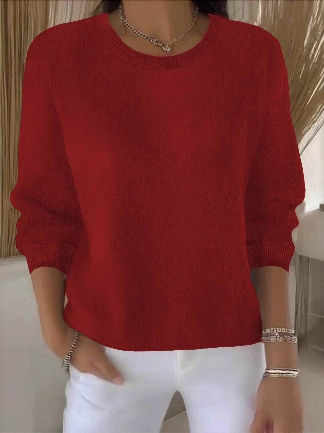 Loretta | Relaxed Everyday Knit Sweater by My Store