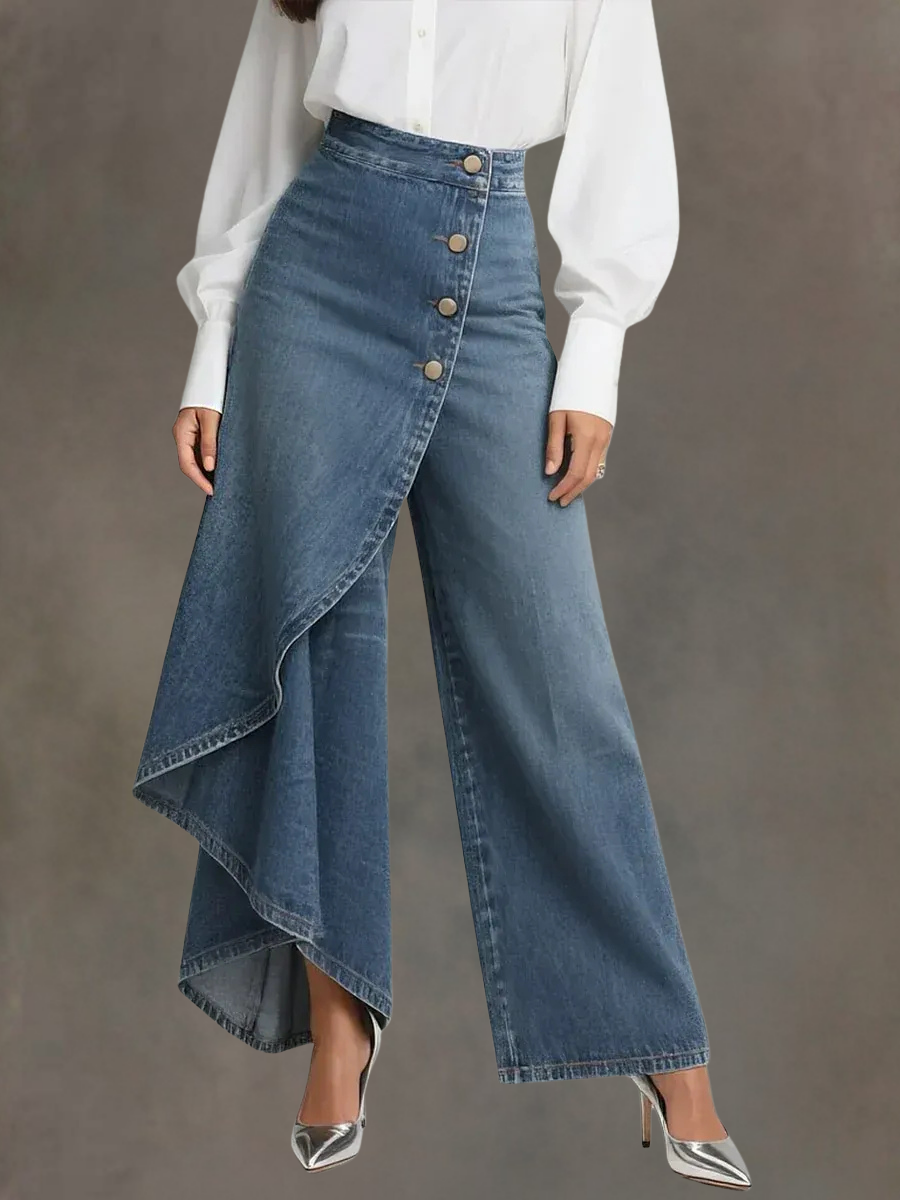 Margaret | Elegant High Waisted Wide-leg Pants by My Store