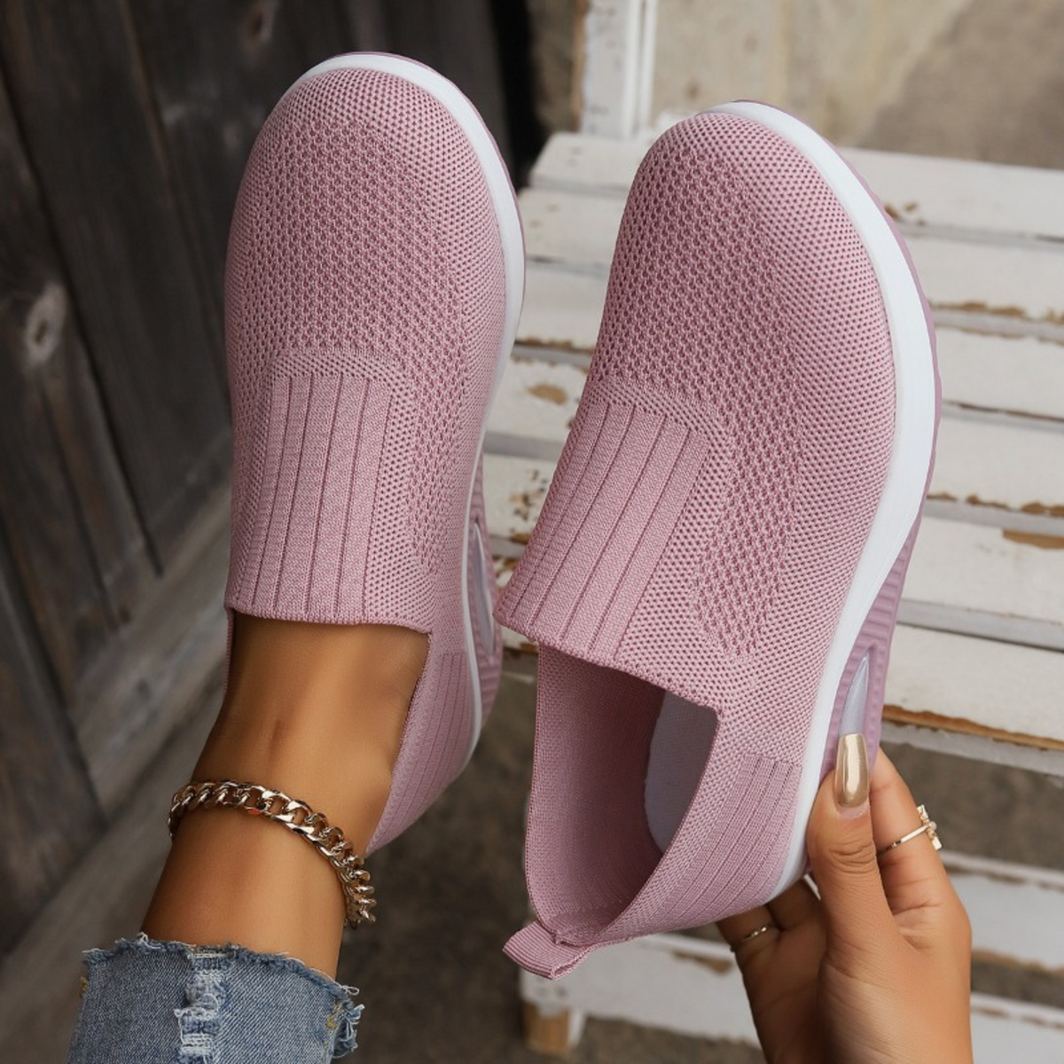 Carmen | Cushioned Slip-On Sneakers by Bellmaren