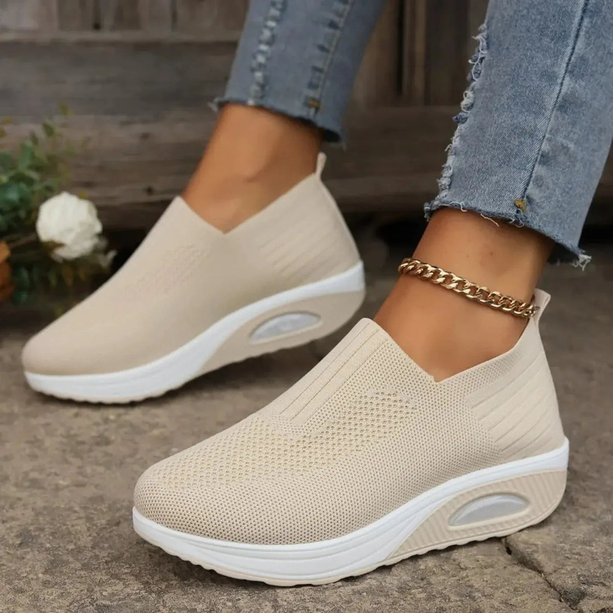 Carmen | Cushioned Slip-On Sneakers by Bellmaren