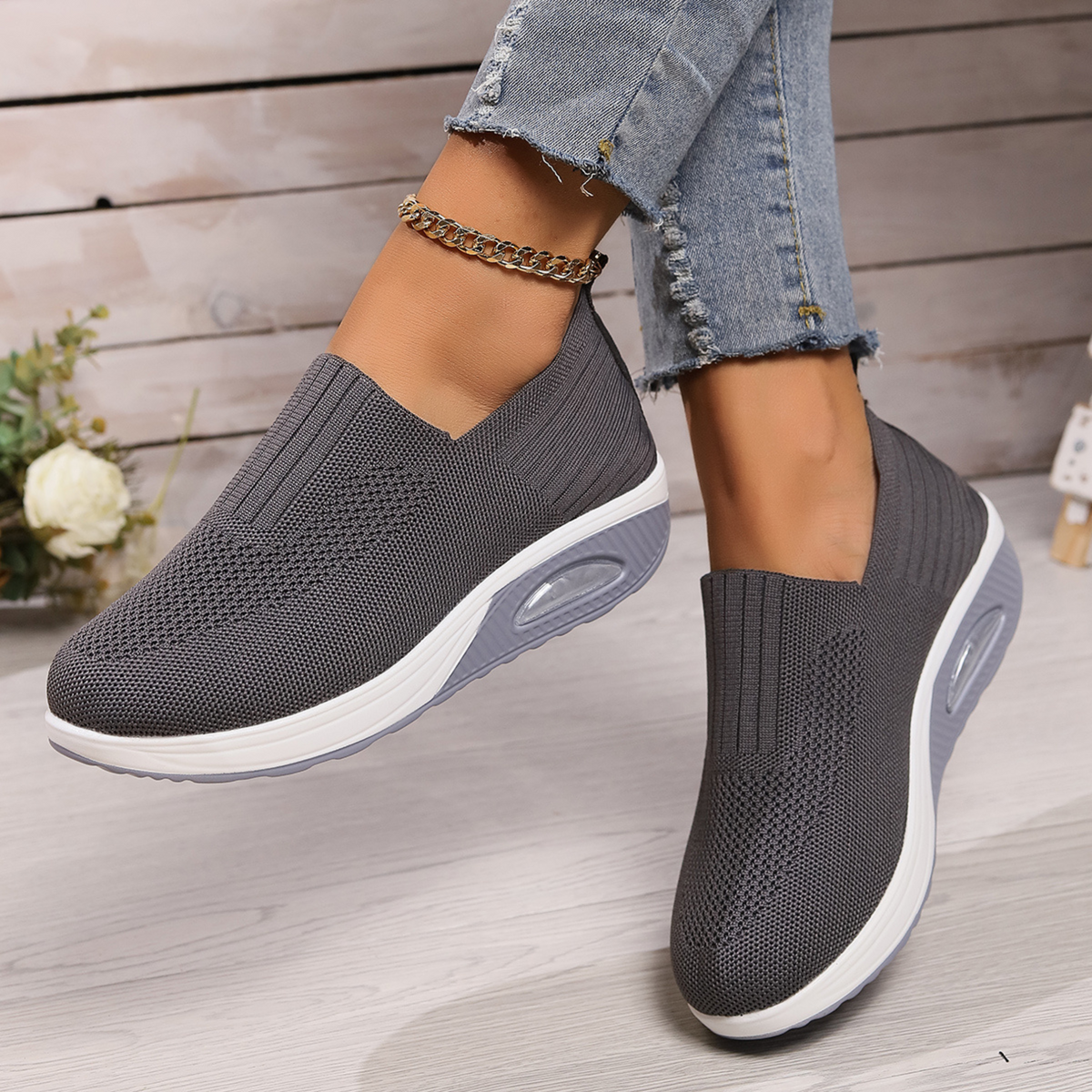 Carmen | Cushioned Slip-On Sneakers by Bellmaren
