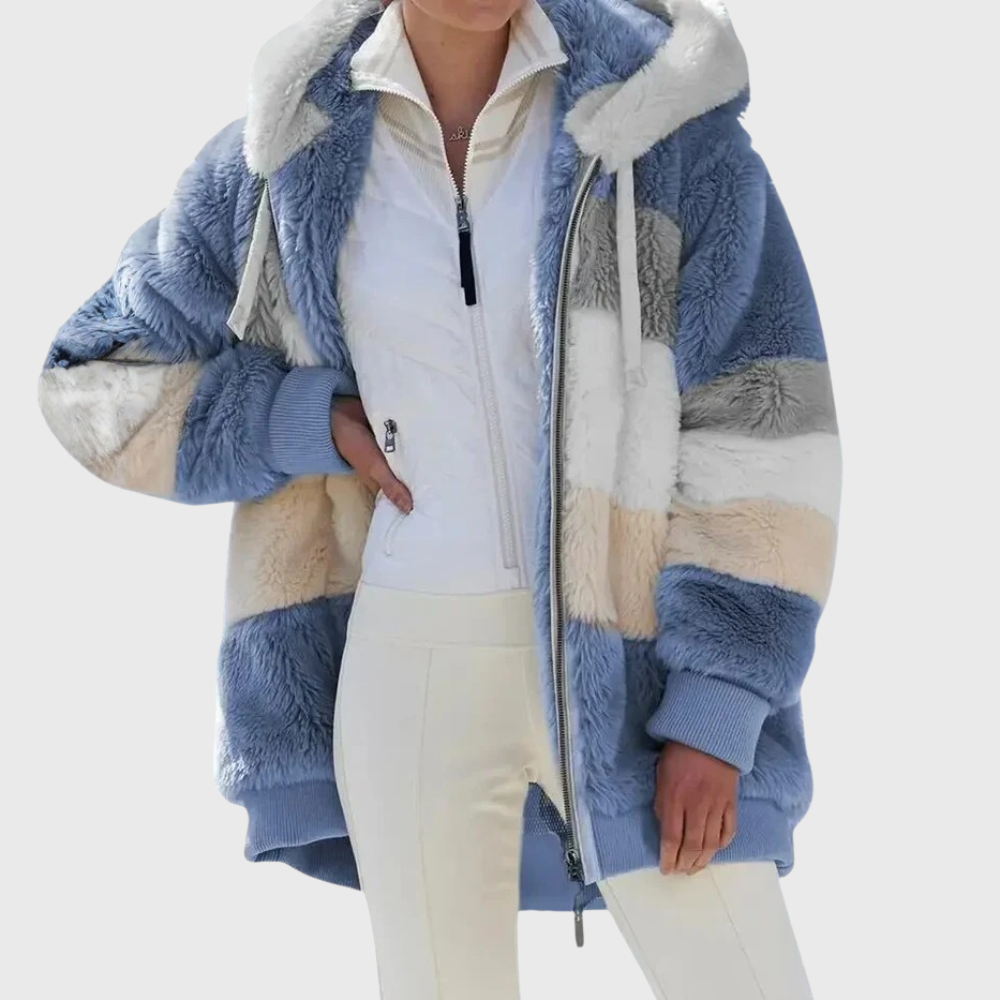 Sofia | Elegant Multicolor Warm Puffer jacket by My Store