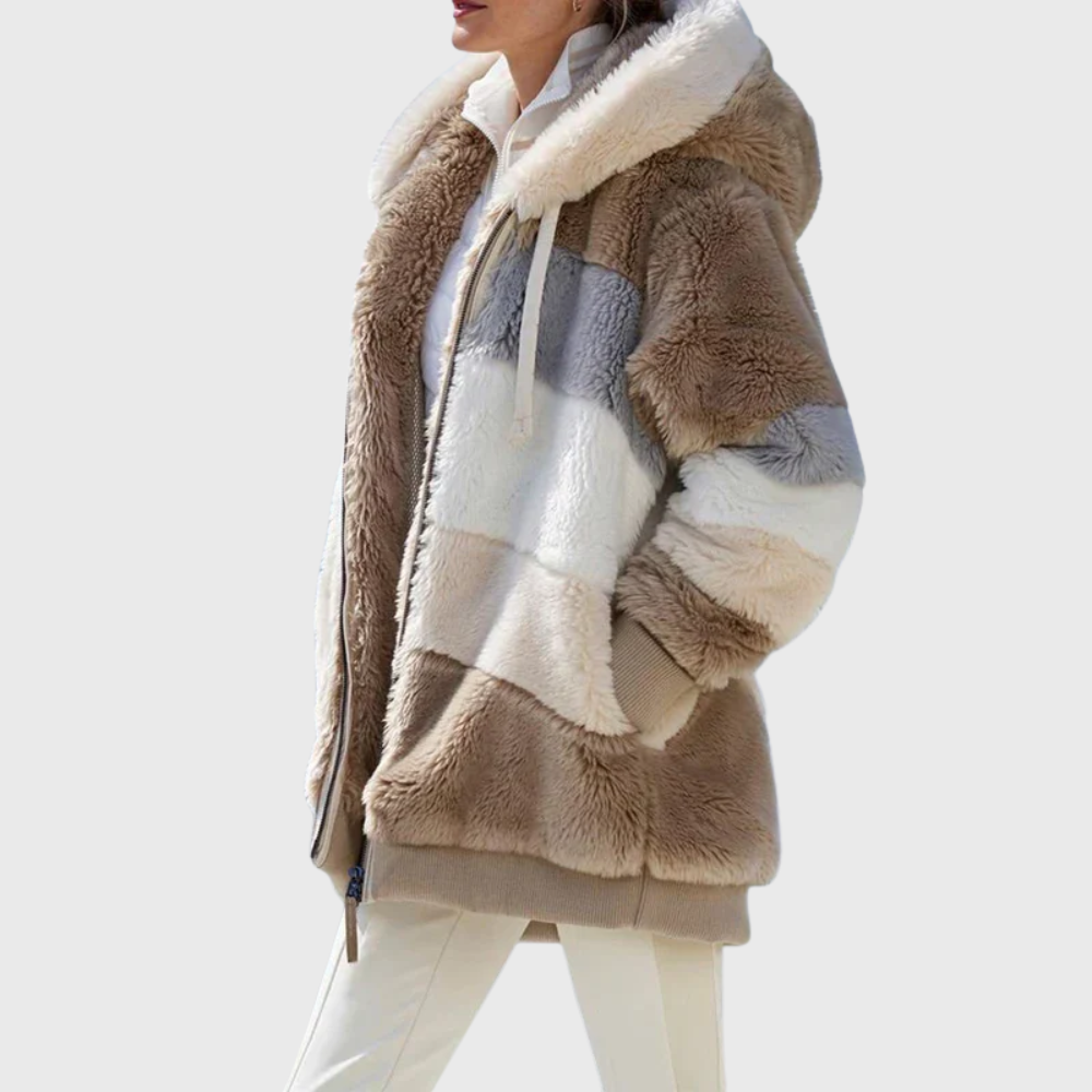 Sofia | Elegant Multicolor Warm Puffer jacket by My Store