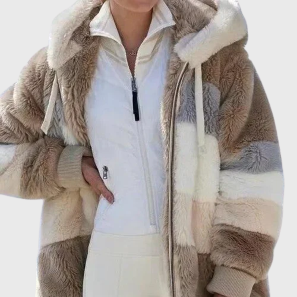 Sofia | Elegant Multicolor Warm Puffer jacket by My Store