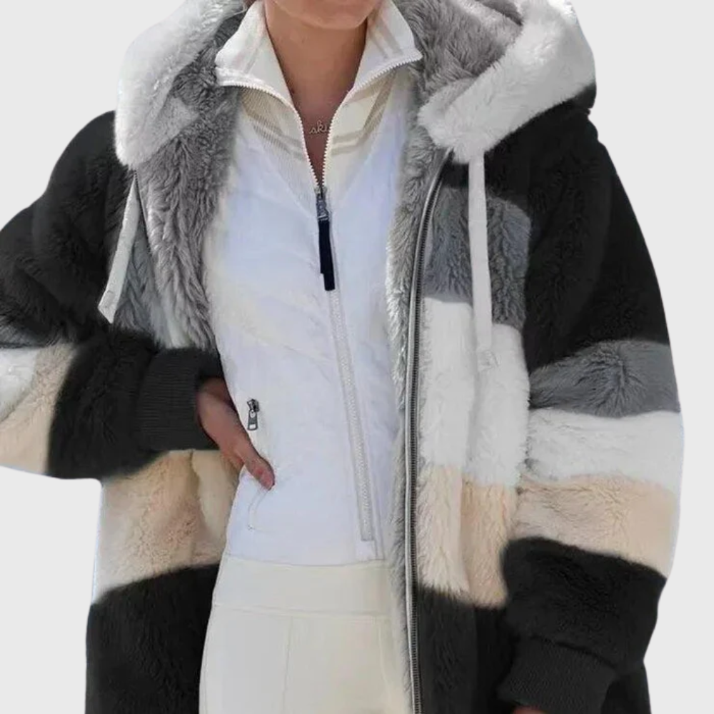 Sofia | Elegant Multicolor Warm Puffer jacket by My Store