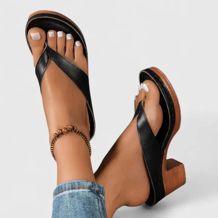 Adrienne | Timeless Block-Heel Sandals by My Store