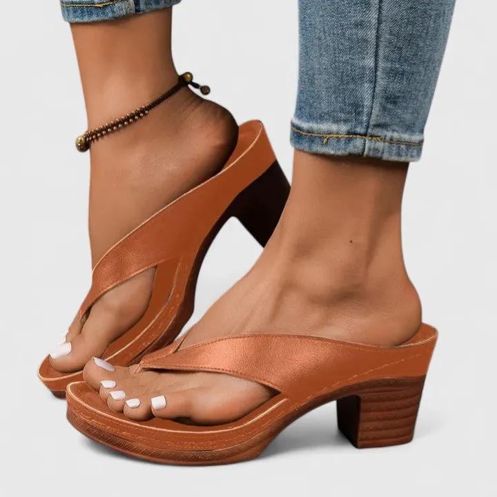 Adrienne | Timeless Block-Heel Sandals by My Store