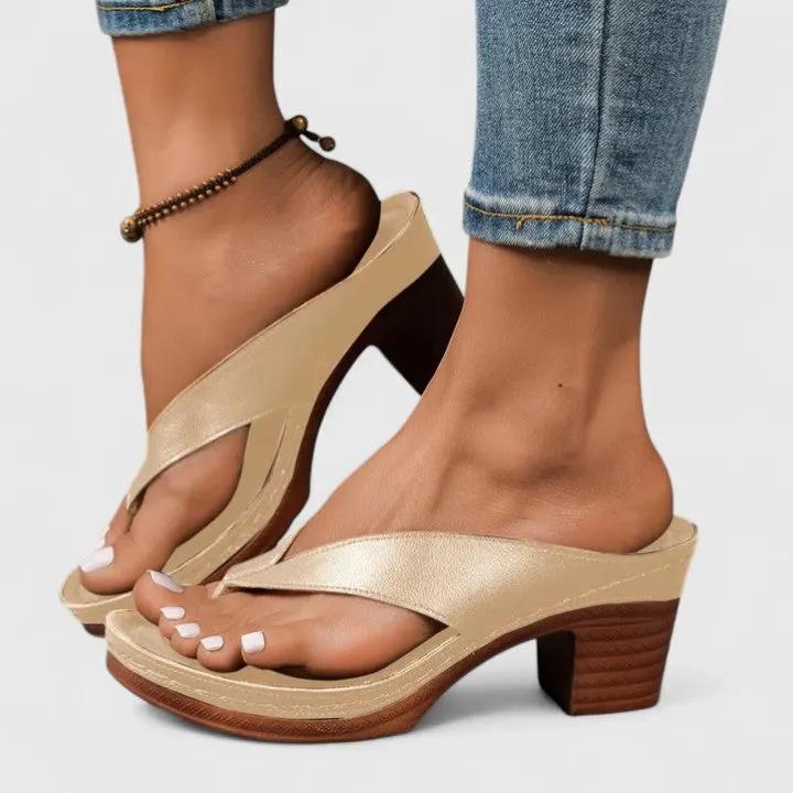 Adrienne | Timeless Block-Heel Sandals by My Store