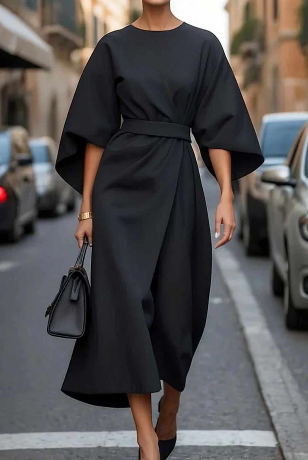 Rachel | Elegant Lantern Sleeves Dress by My Store