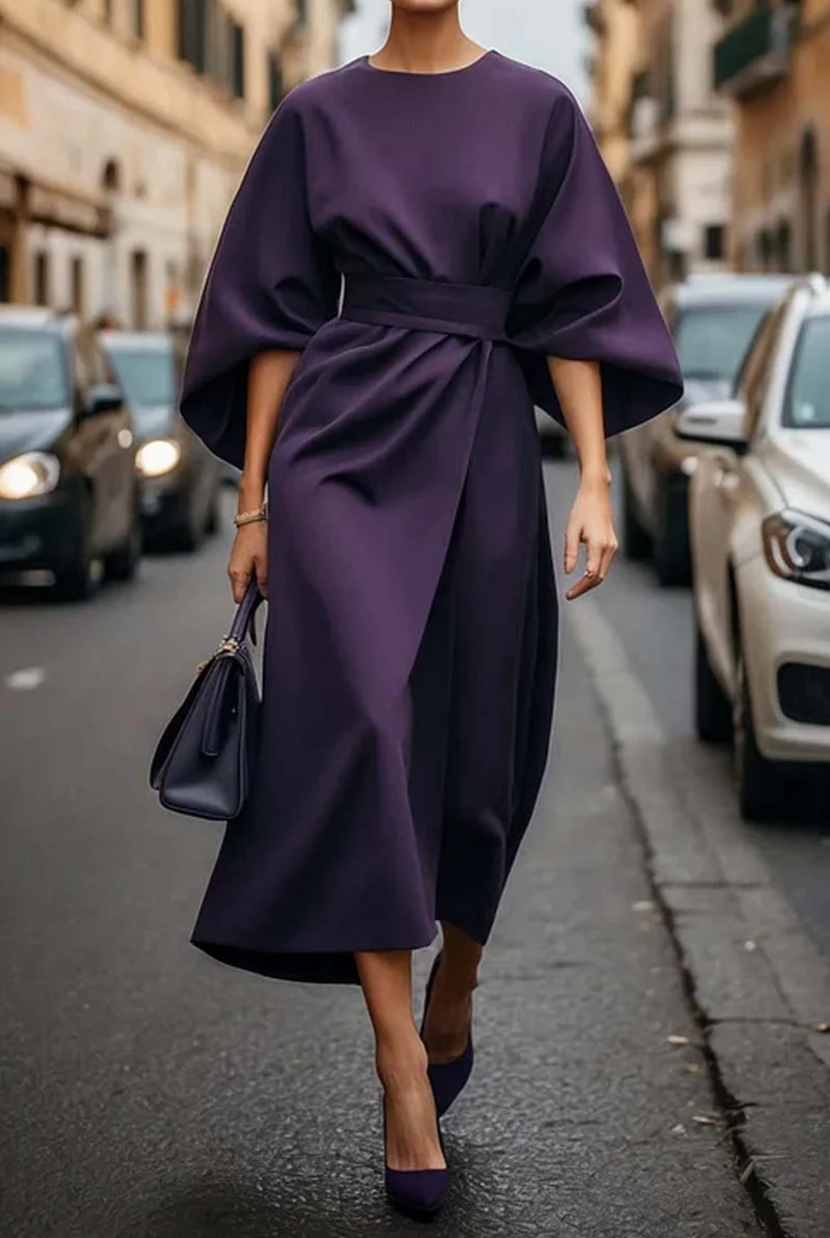 Rachel | Elegant Lantern Sleeves Dress by My Store