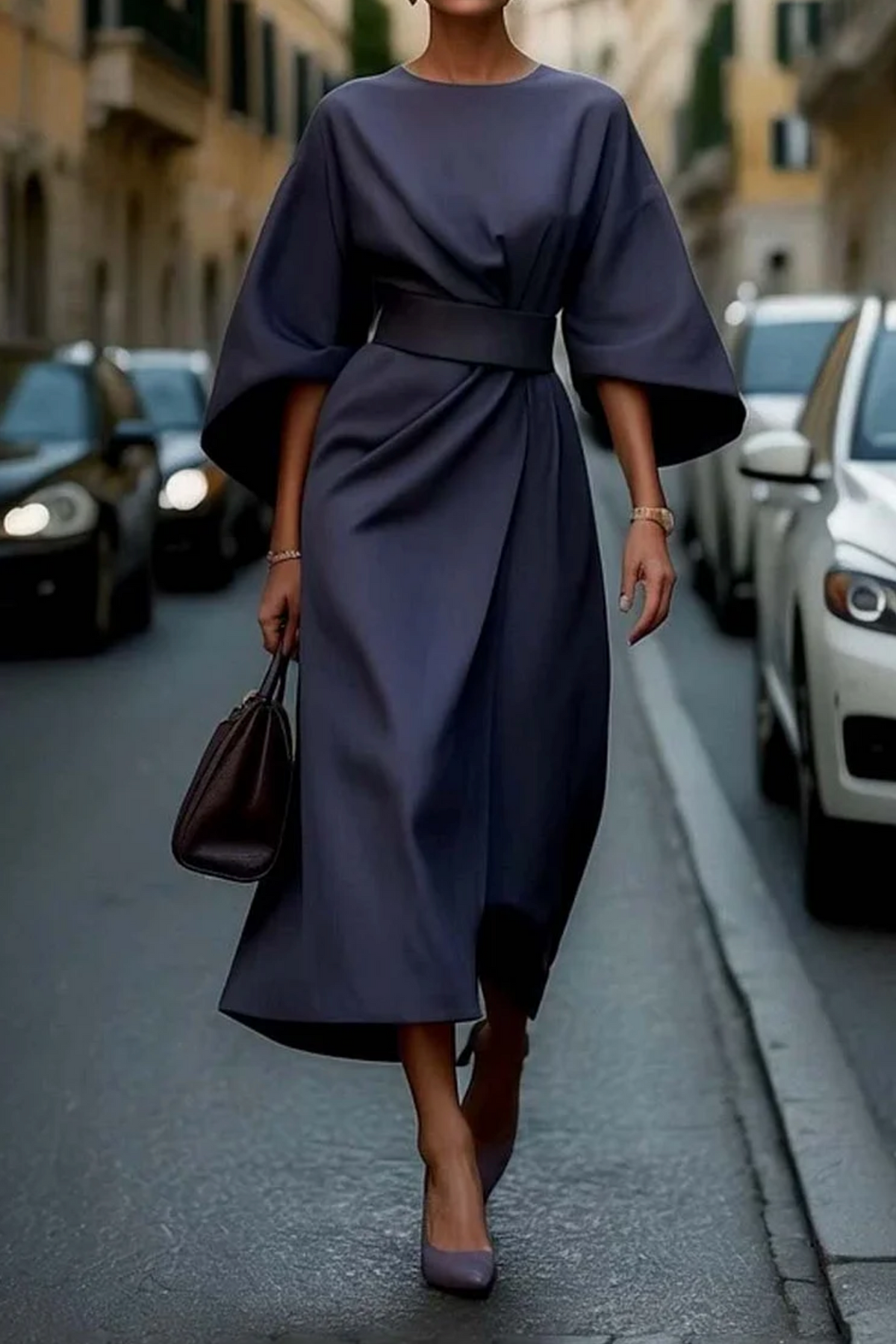 Rachel | Elegant Lantern Sleeves Dress by My Store