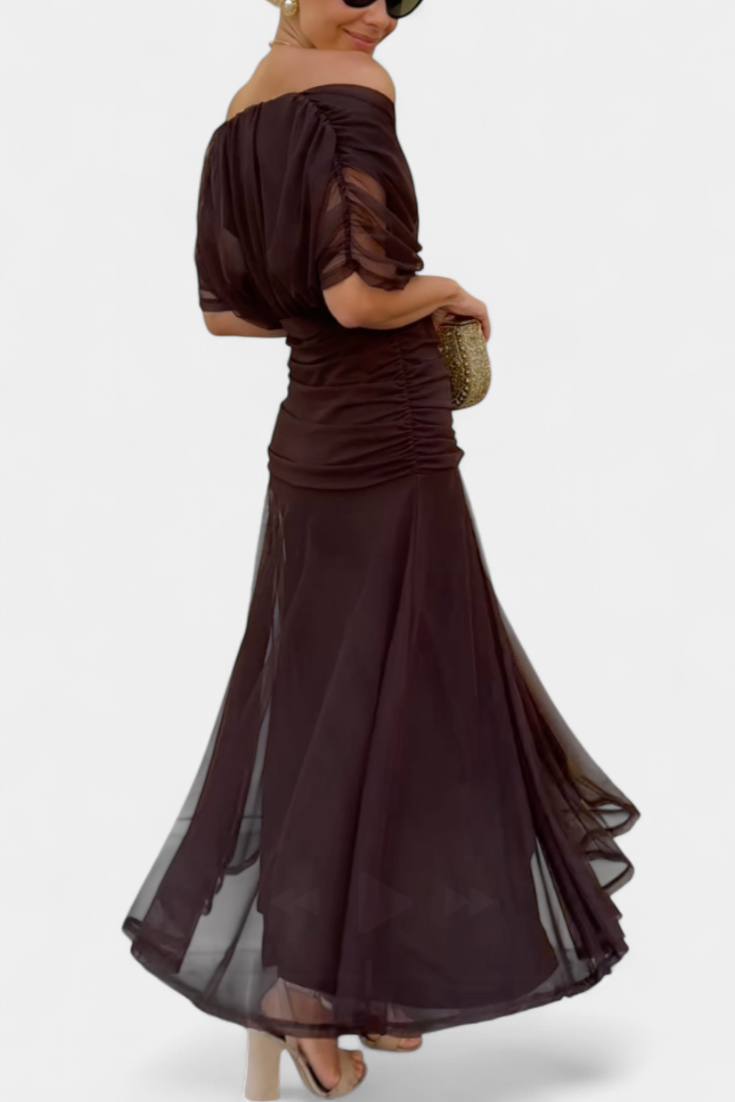 Sophia | Elegant Off-Shoulder Dress by Bellmaren