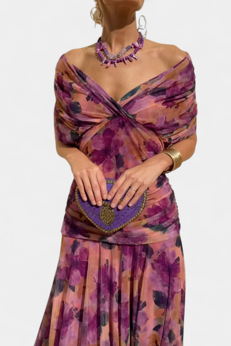 Sophia | Elegant Off-Shoulder Dress by Bellmaren