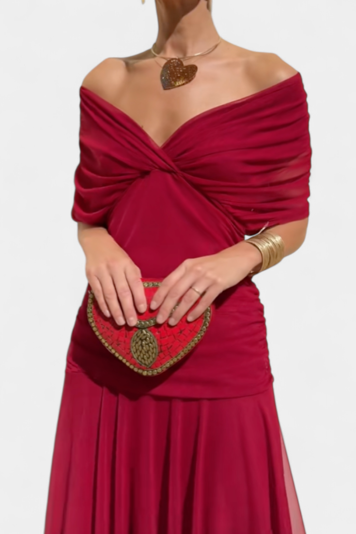 Sophia | Elegant Off-Shoulder Dress by Bellmaren