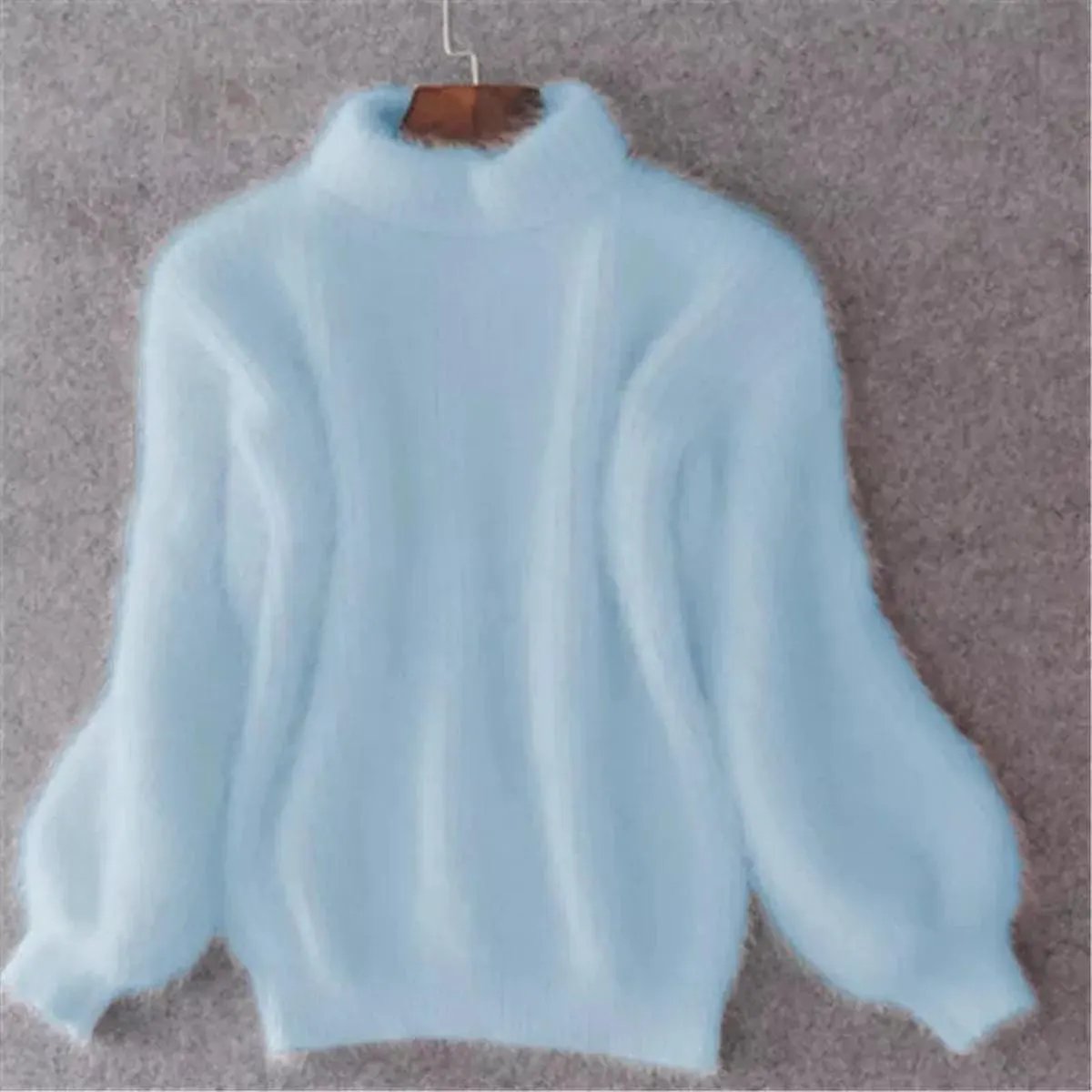 Women's Soft High-Neck Knit With Relaxed Fit by Bellmaren