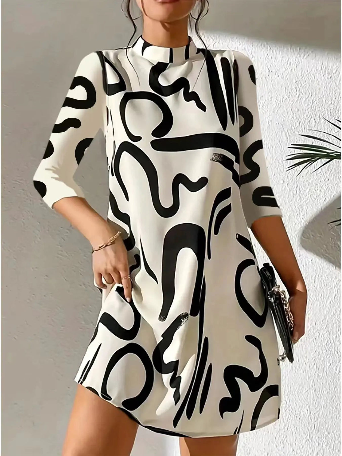 Jessica | Elegant Round Neck Dress by Bellmaren
