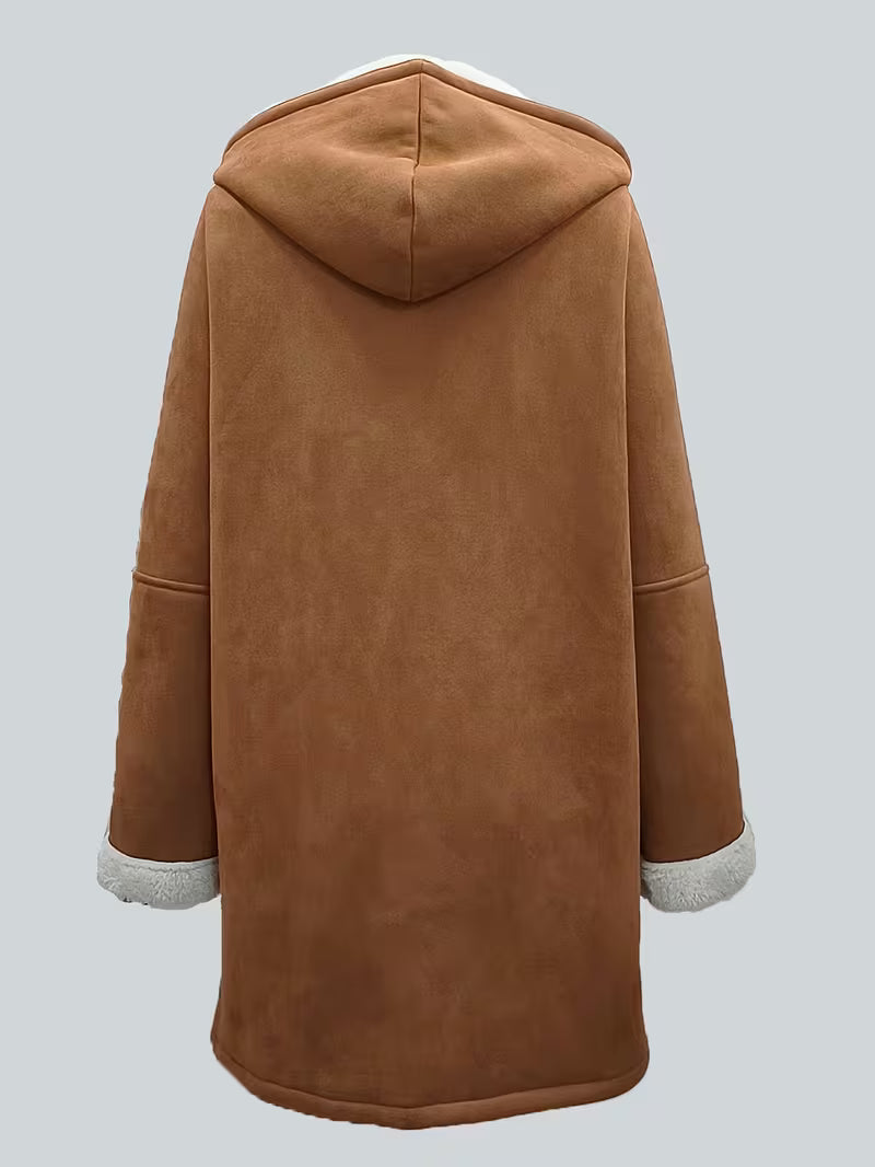 Women's Hooded Winter Coat – Plush Lining & Relaxed Fit