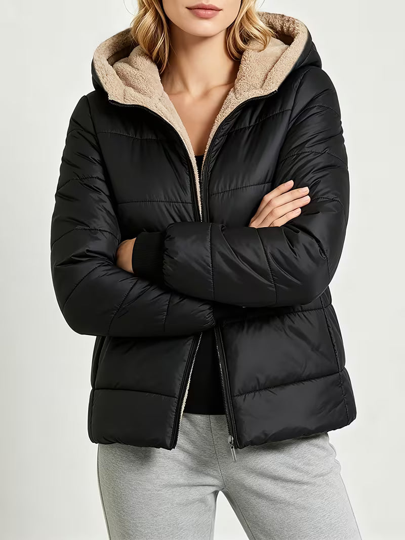 Women's Quilted Winter Jacket – Lightweight Design & Hooded Style
