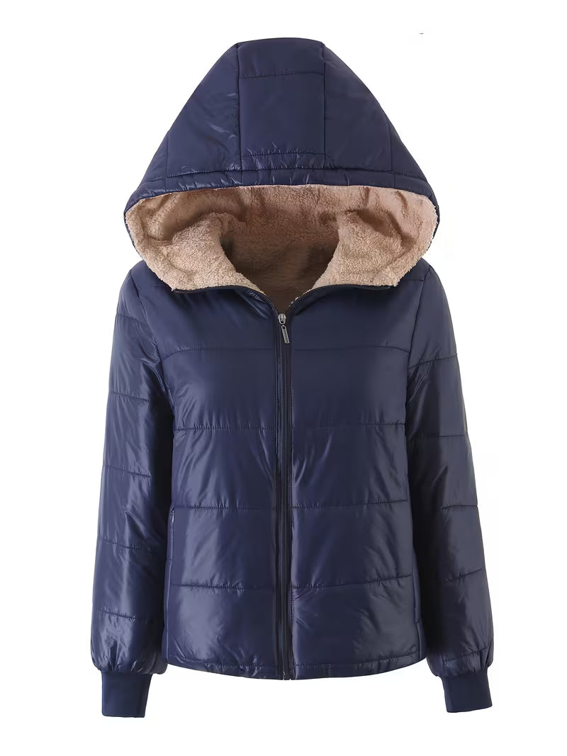 Women's Quilted Winter Jacket – Lightweight Design & Hooded Style