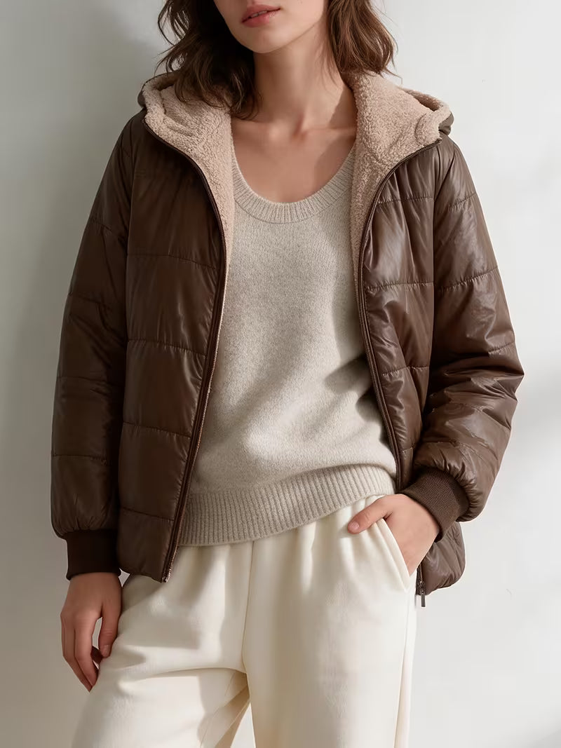 Women's Quilted Winter Jacket – Lightweight Design & Hooded Style