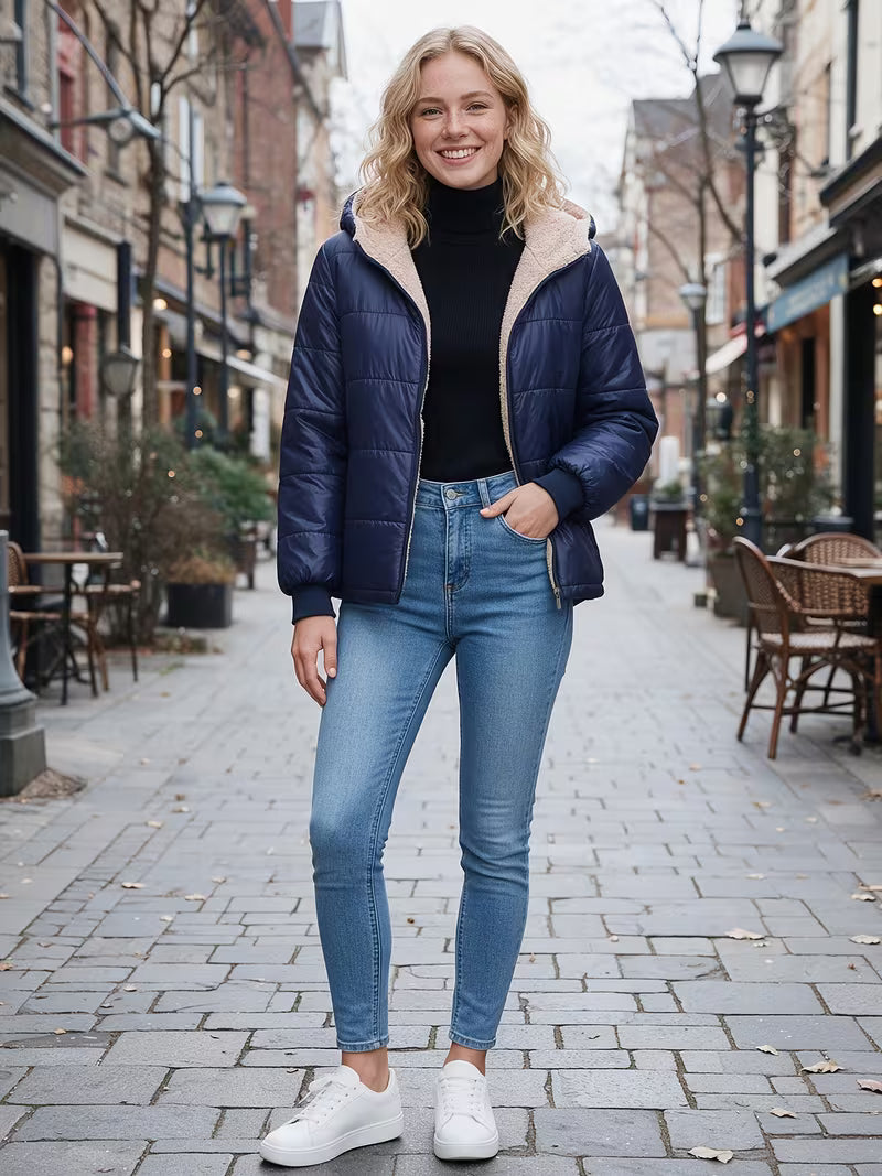 Women's Quilted Winter Jacket – Lightweight Design & Hooded Style