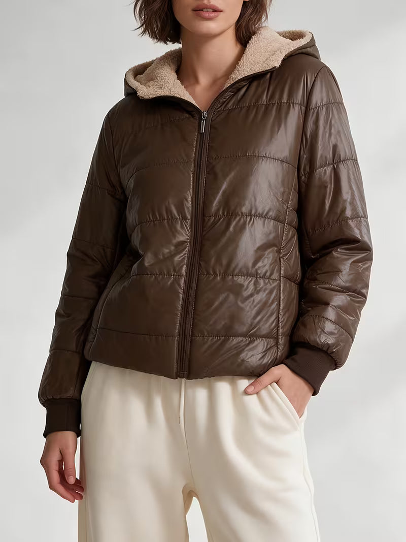 Women's Quilted Winter Jacket – Lightweight Design & Hooded Style