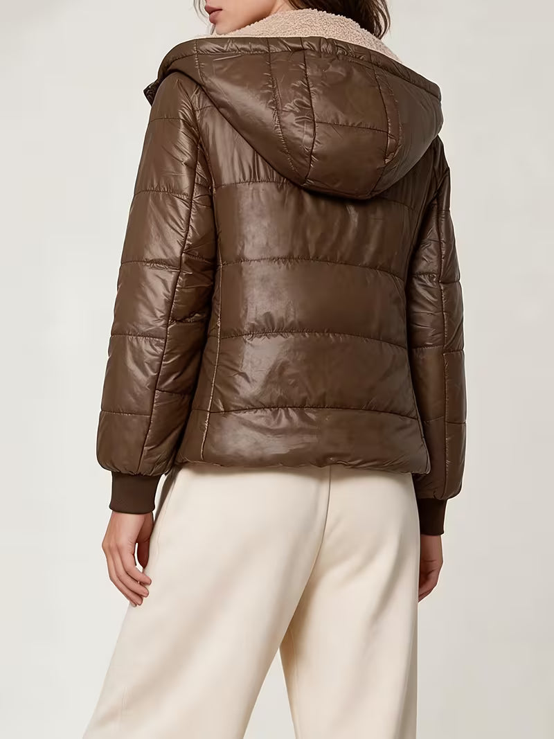 Women's Quilted Winter Jacket – Lightweight Design & Hooded Style