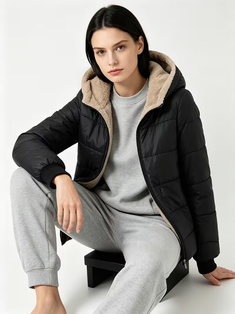 Women's Quilted Winter Jacket – Lightweight Design & Hooded Style