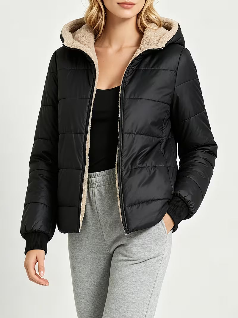 Women's Quilted Winter Jacket – Lightweight Design & Hooded Style