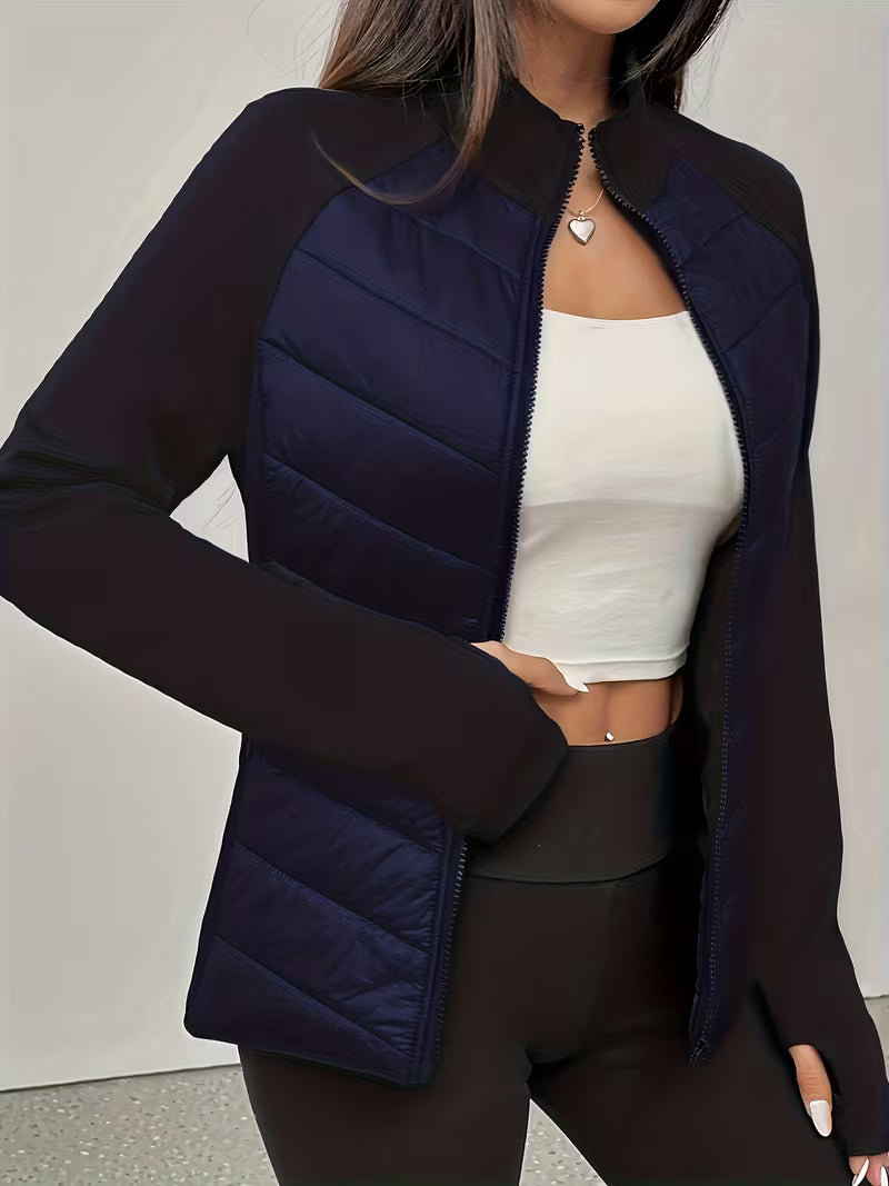 Women's Winter Jacket – Hooded Design & Full-Zip Closure