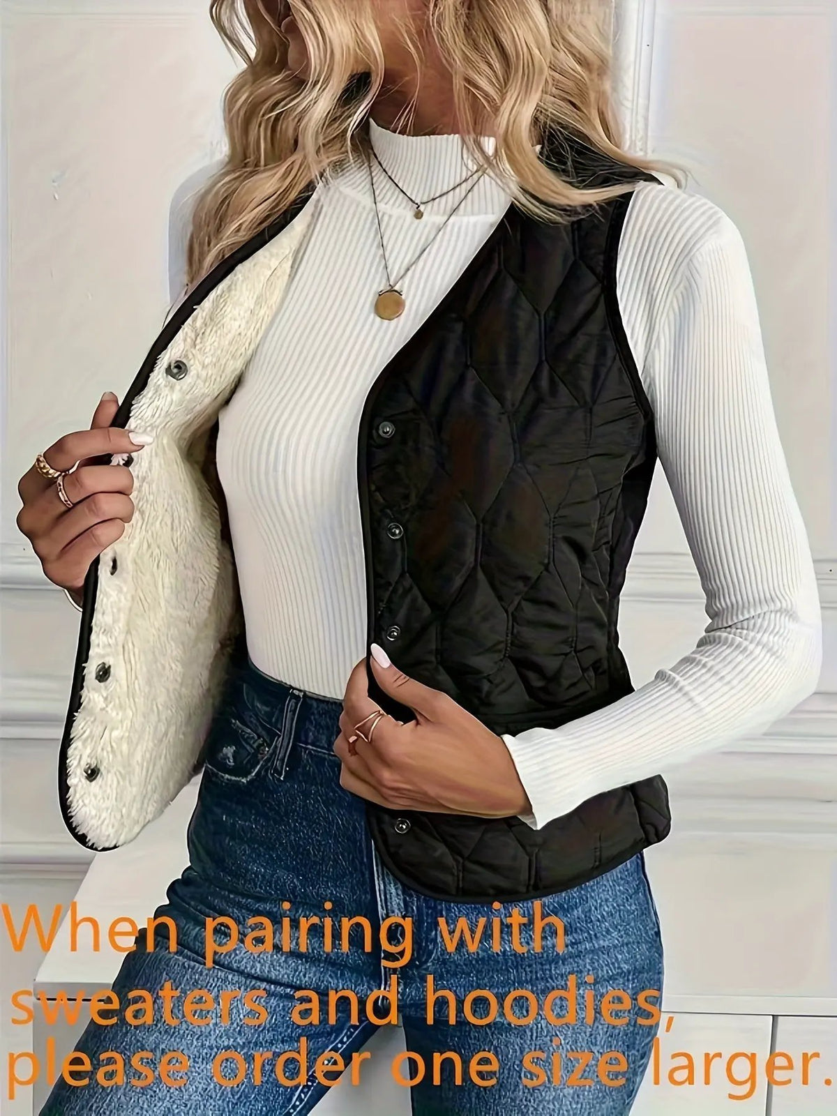 Kendra | Reversible Quilted Vest by My Store