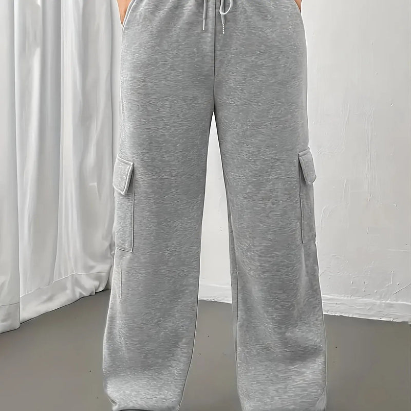 Women's Cargo Joggers – Drawstring Waist, Relaxed Fit
