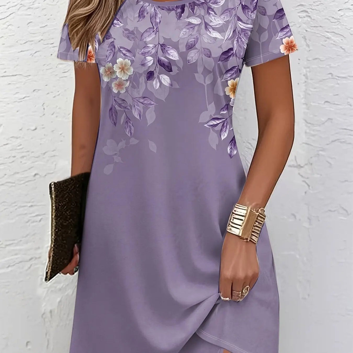 Marjorie | Graceful Floral A-Line Dress by Bellmaren